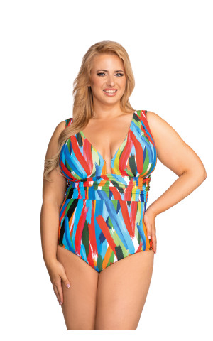 Ολόσωμο Μαγιό Plus Size – Σμιλεύει Κοιλιά & Στηρίζει Μεγάλο Στήθος
